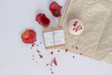 Bath bomb Dreamwithus with roses and French clay - Gift wrapping
