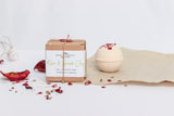 Bath bomb Dreamwithus with roses and French clay - Gift wrapping