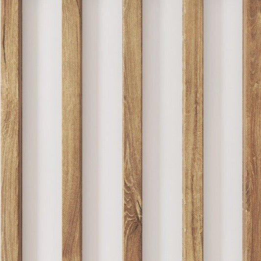 Wood wall WoodHarmony ® Smoked oak on a white background